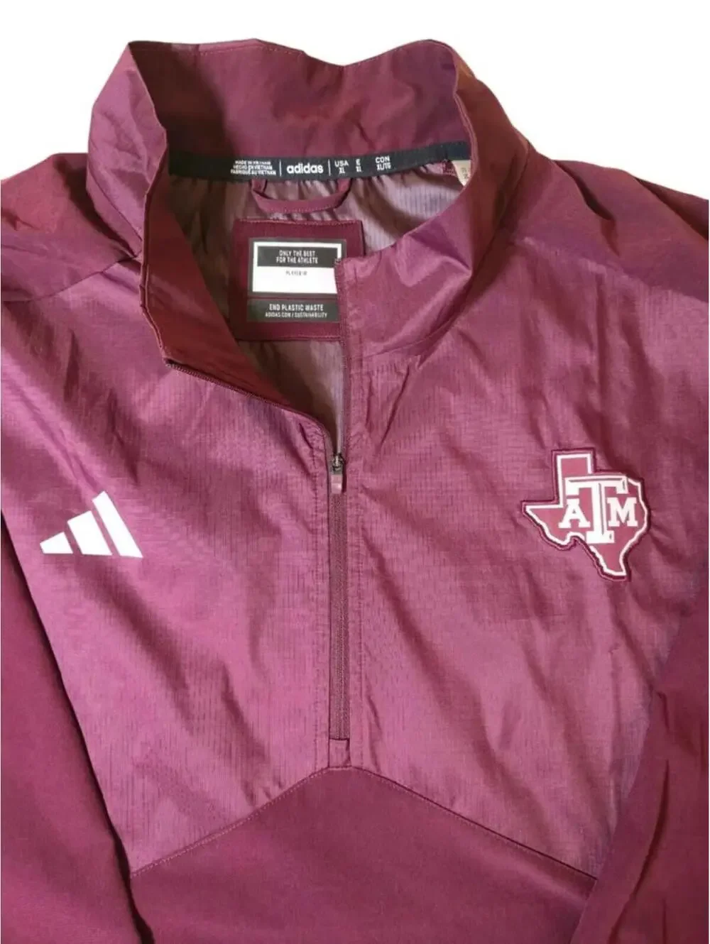 Adidas Texas A&M Aggies Quarter Zip Pullover XL